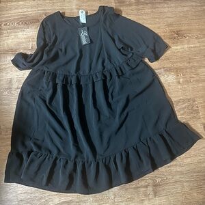 Black Ruffled Women’s Dress